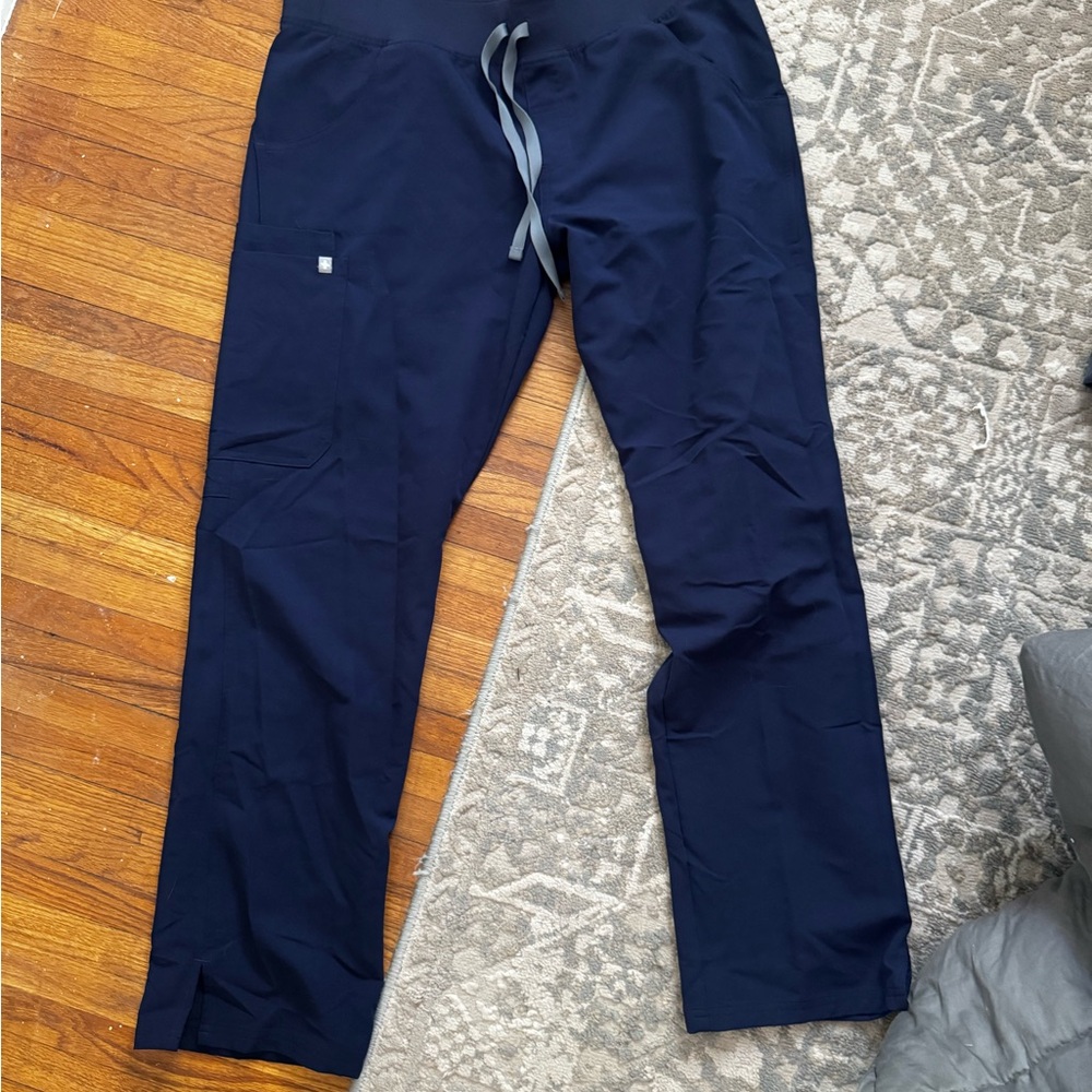 Figs Navy Blue Cade Cargo scrub pant